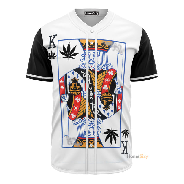 King Poker White - Baseball Jersey