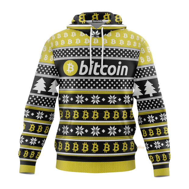 3D Bitcoin Christmas Custom Cosplay Hoodie Apparel QT212309Hf