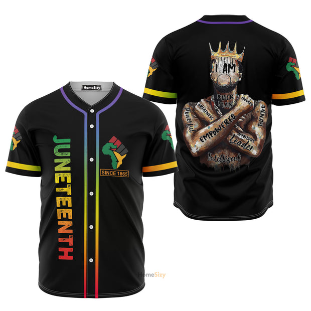Custom Name Juneteenth Since 1865 - Personalized Baseball Jersey