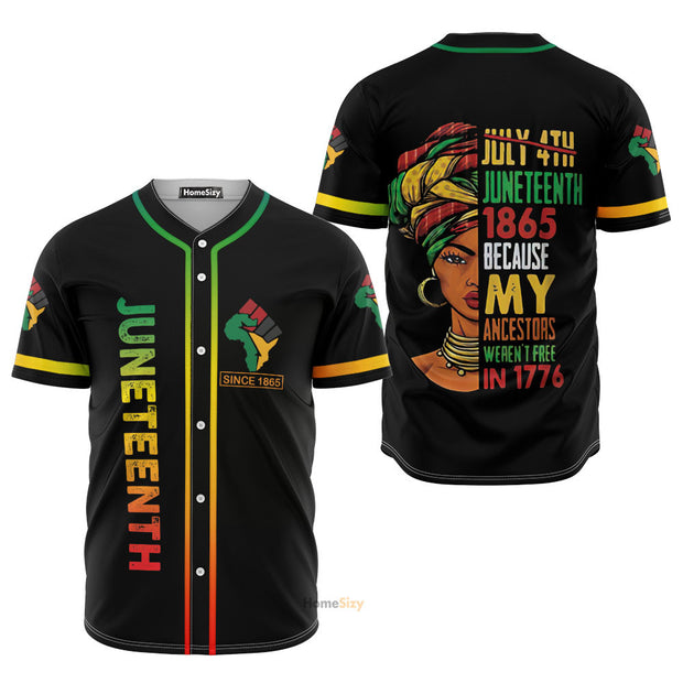 Juneteenth Since 1865 - Baseball Jersey