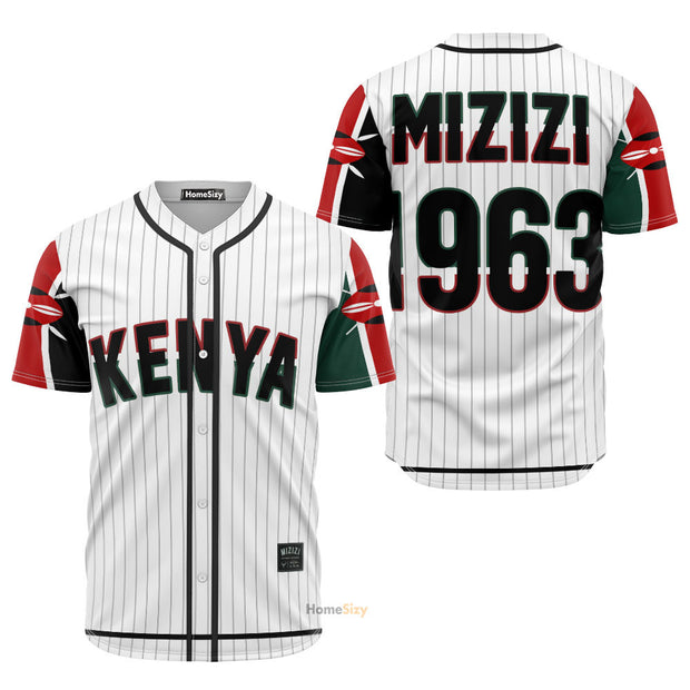 Custom Name Kenya Jamhuri - Personalized Baseball Jersey