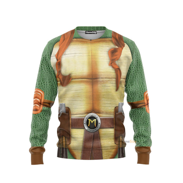 3D Michelangelo TMNT Mike Mikey Cosplay Custom Sweatshirt QT207155