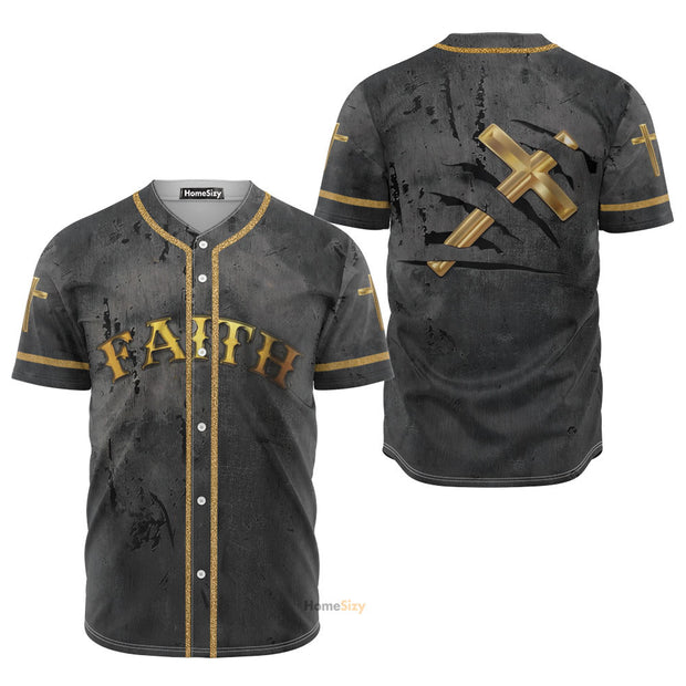Faith & Cross Jesus - Baseball Jersey