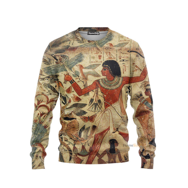 3D Printed Ancient Egyptian Words Clothes Sweatshirt Unisex QT306125Tf