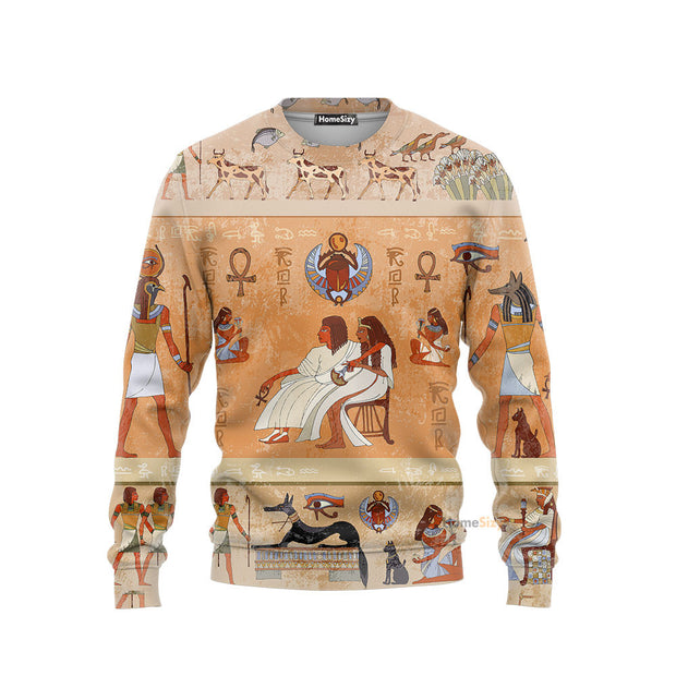 3D Printed Ancient Egyptian Clothes Sweatshirt Unisex QT306124Tf
