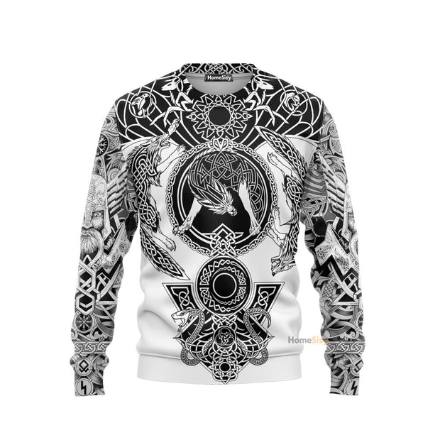 Viking Tattoo Sweatshirt QT306081Hg