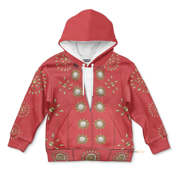ELV PRL Burning Love Custom Cosplay Costume Kid Hoodie 3D QT306038Hf