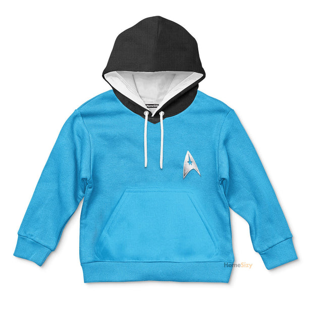 3D SaTr The Original Series 1966 1969 Blue Custom Kid Hoodie QT210228Hf