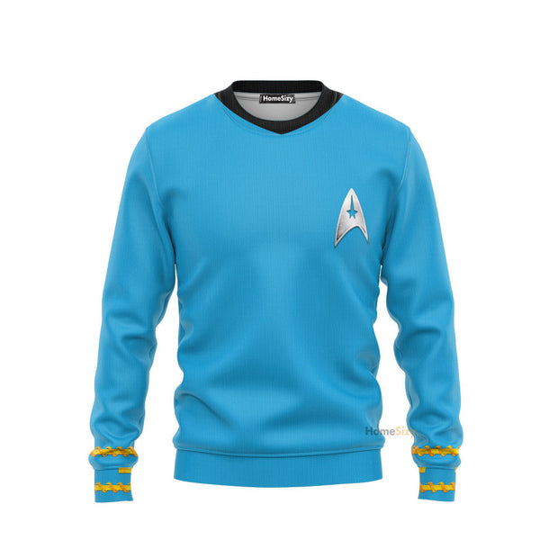 3D SaTr The Original Series 1966 1969 Blue Custom Sweatshirt QT210228Hf