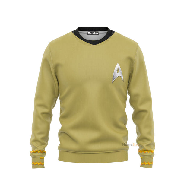 3D SaTr The Original Series 1966 1969 Yellow Custom Sweatshirt QT207208Hf
