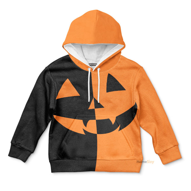 Pumpkin Halloween - 3D Kid Hoodie QT305864Hf