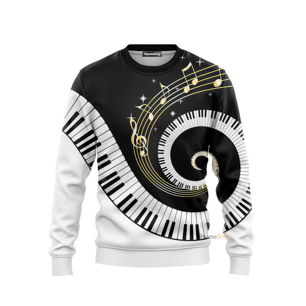 Piano - 3D Sweatshirt QT305775Hc