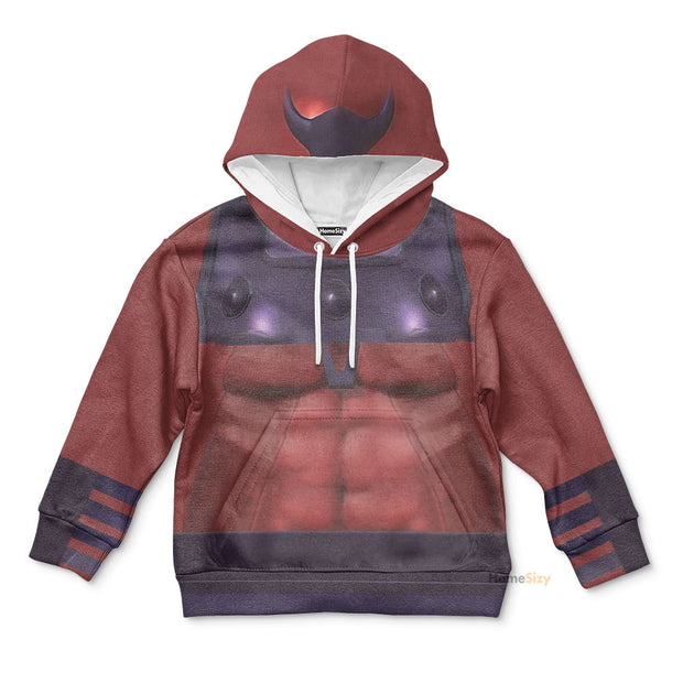 3D XM Magneto Custom Cosplay Costume Kid Hoodie QT209533Hf