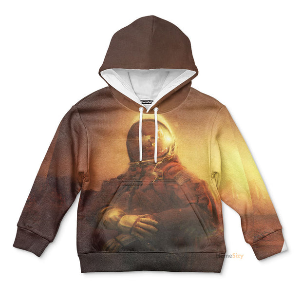 3D Mona Lisa Or Nasa Astronaut Custom Kid Hoodie QT305279Hf