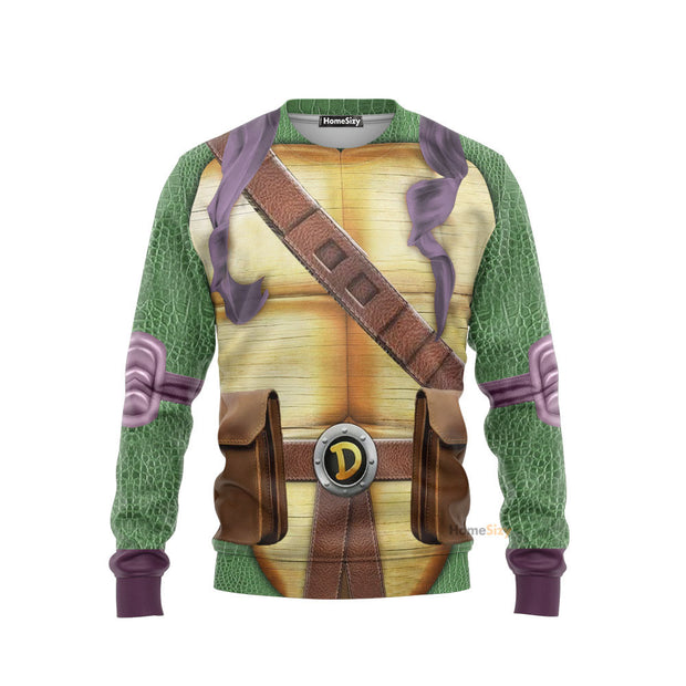 3D Donatello TMNT Don Donnie Custom Cosplay Costume Sweatshirt QT208136Hf
