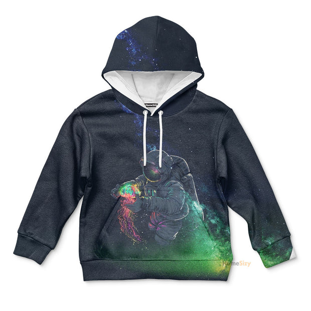 Astronaut In The Space Custom Kid Hoodie QT305138Hf