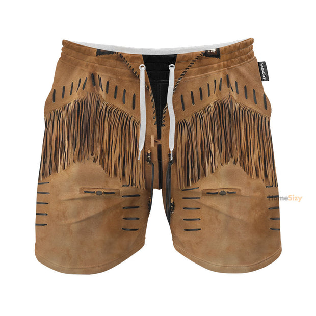 Cowboy Jacket No14 3D Deluxe Custom Cosplay Costume Beach Shorts QT304237Hf