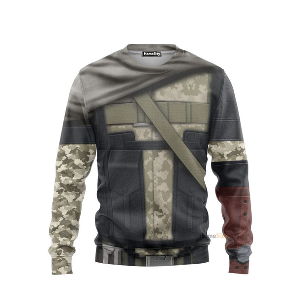 Metal Gear Big Boss Venom Snake Custom Cosplay Costume Sweatshirt QT206179Tf