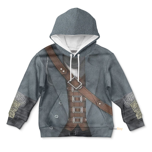 Bloodborne Hunter Custom Cosplay Costume Kid Hoodie QT210247Hf