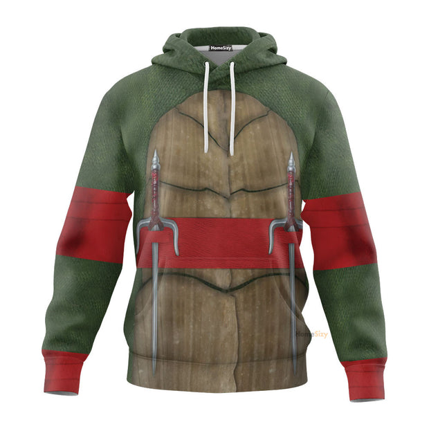 3D Raphael Raph TMNT Custom Cosplay Costume Hoodie QT209326Hf