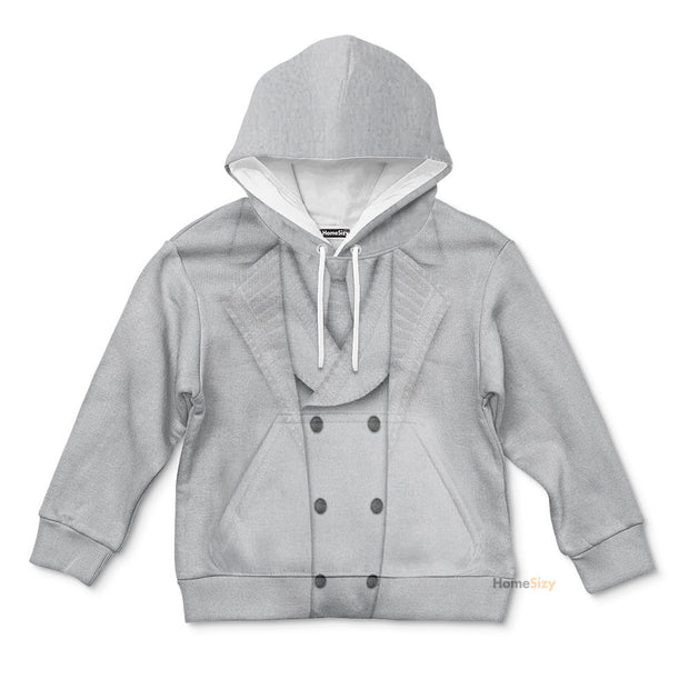 3D MK White Vest TZip Custom Cosplay Costume Kid Hoodie QT210694Hf