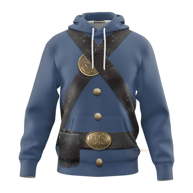 Uniform Infantry Of The Union Army 3D Custom Cosplay Costume Hoodie QT210143Hf