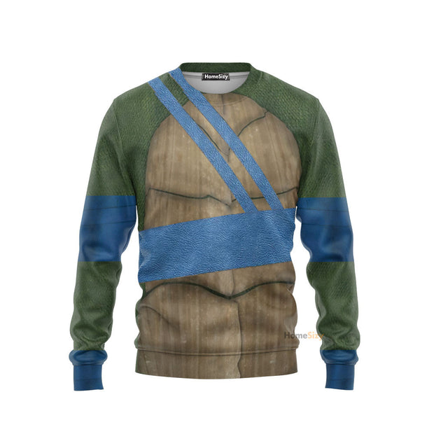 3D Leonardo TMNT Leo Custom Cosplay Costume Sweatshirt QT208189Hf