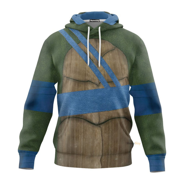 3D Leonardo TMNT Leo Custom Cosplay Costume Hoodie QT208189Hf