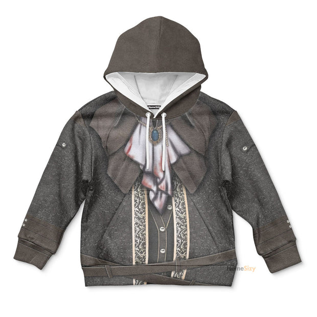 Bloodborne Lady Maria Hunter Custom Cosplay Costume Kid Hoodie QT206132Hf