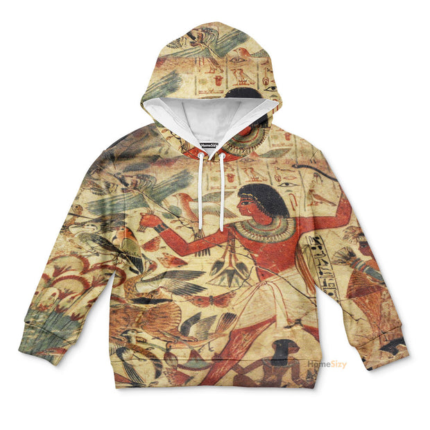 3D Printed Ancient Egyptian Words Clothes Kid Hoodie Unisex QT306125Tf