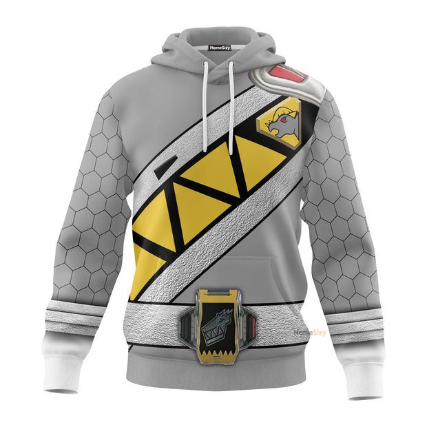 3D Dino Charge Power Rangers Graphite Custom Cosplay Costume Hoodie QT308726