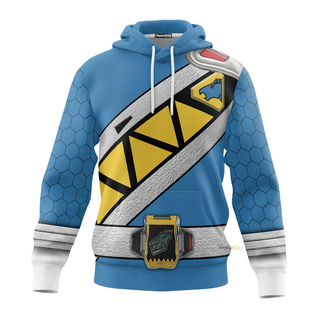 PR Blue Power Rangers Dino Charge - Hoodies Sweatshirt T-shirt Hawaiian - PRHS41 QT308748