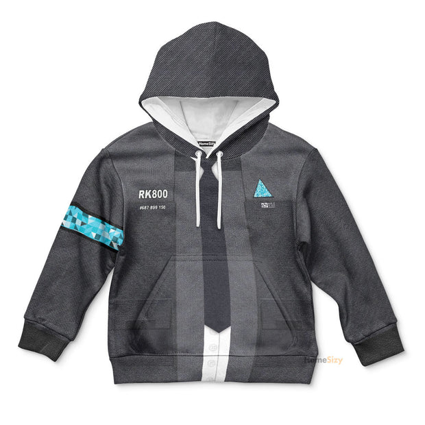 3D Detroit Become Human Suit Custom Cosplay Kid Hoodie Apparel QT308779