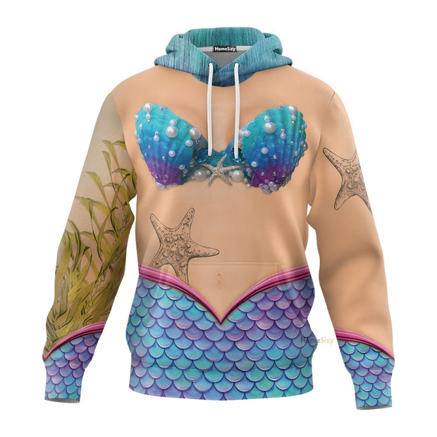 Mermaids - 3D Zip Hoodies Tshirt Sweatshirt QT308894