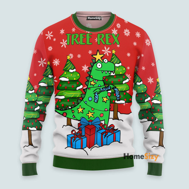Tree Rex Ugly Christmas Sweater 3D Printed Best Gift For Xmas UH1510 QT308928