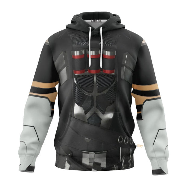 3D Reaper Overwatch Custom Cosplay Costume Tshirt Hoodie QT308934