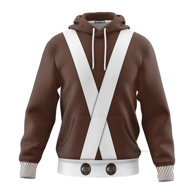 3D Willy Wonka Oompa Loompa Custom Cosplay Costume Tshirt Hoodie QT205365Lb