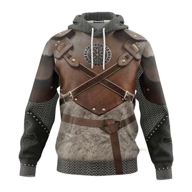 Viking Armor 3D All over Hoodie 3d QT210631Hf