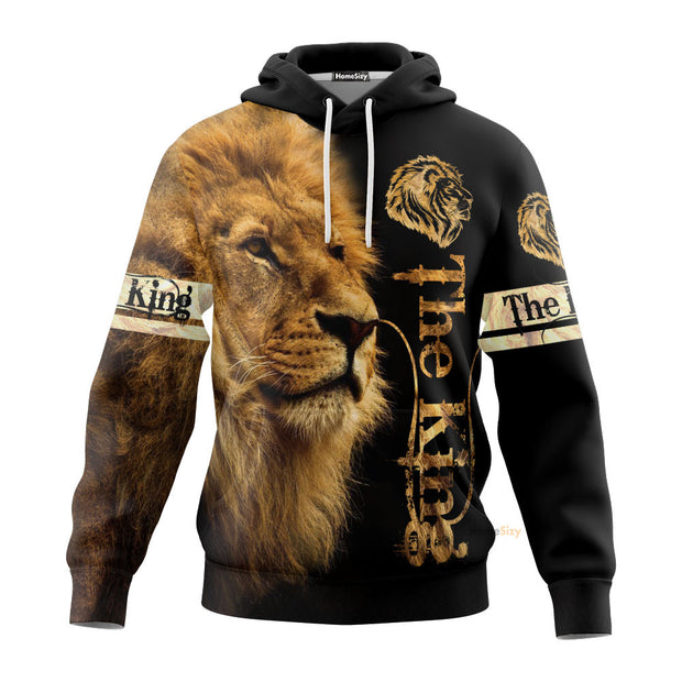 King Lion All over Hoodie 3d QT212035Hf