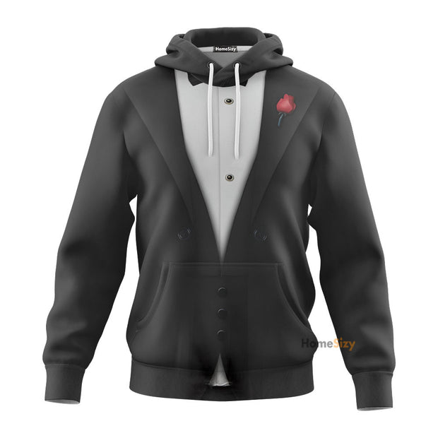QT209112Hf 3D Custom Cosplay Costume The God Jesusfather Zipped Hoodie Tshirt Sweatshirt