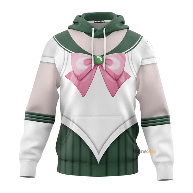 QT205107Hf 3D Sailor Jupiter Custom Cosplay Costume Tshirt Hoodie