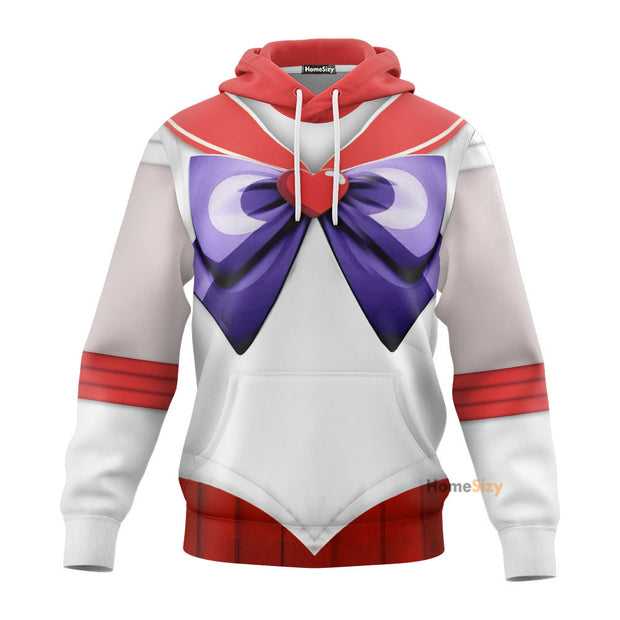 3D Sailor Mars Custom Cosplay Costume Tshirt Hoodie QT212205Hg
