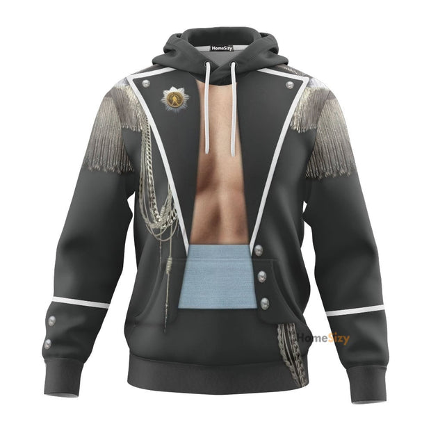 3D Freddie Mercury Custom Cosplay Costume Hoodie QT210508Hf