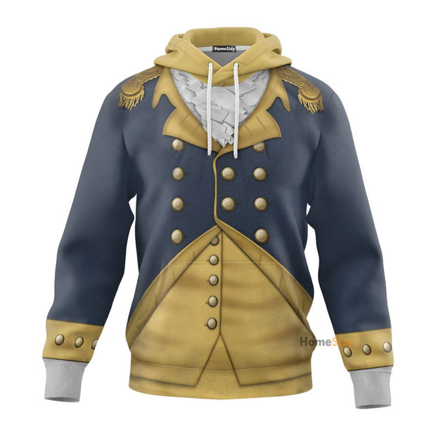 3D General George Washington Custom Cosplay Costume Hoodie QT301094Hg
