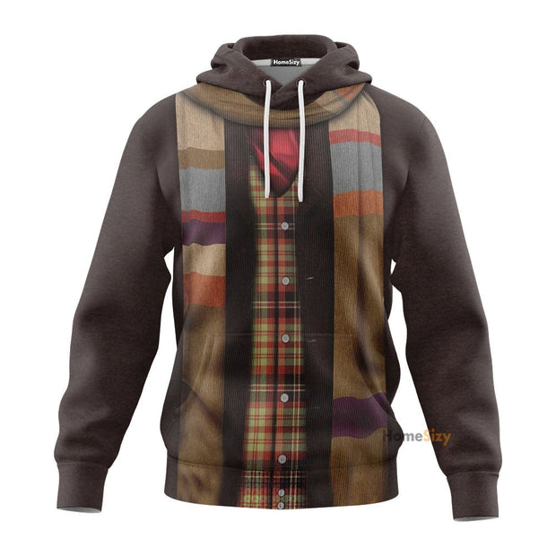 3D 4th Doctor Who Custom Cosplay Costume Tshirt Hoodie QT205253Hg