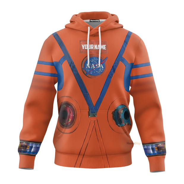 Personalized Custom Name 3D NASA Orion Space Suit Hoodie QT308655