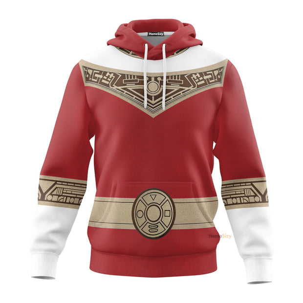 3D Power Rangers Zeo Red - Cosplay Costume Hoodie QT309032