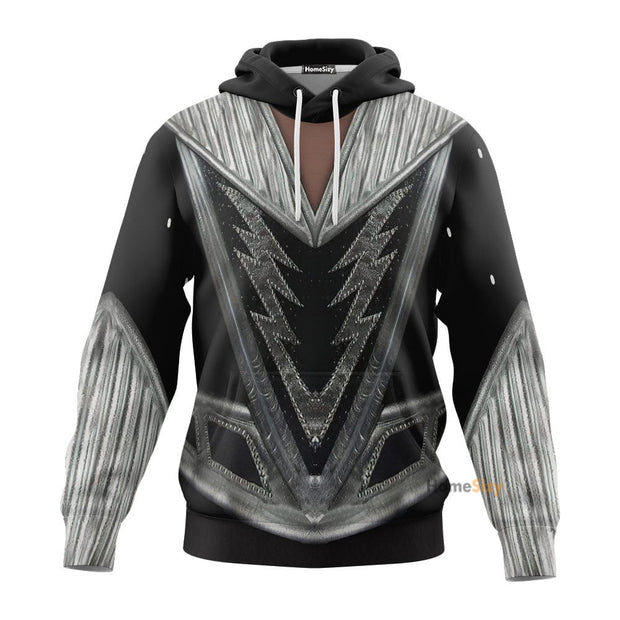 Tommy Thayer Custom Cosplay Costume Hoodie 3D QT210302Hf