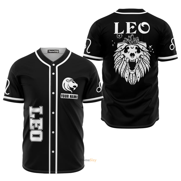 Custom Name Leo Is Mysterious Zodiac - Personalized Baseball Jersey