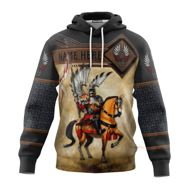 3D Personalized Custom Name Winged Hussars - Hoodie QT210096